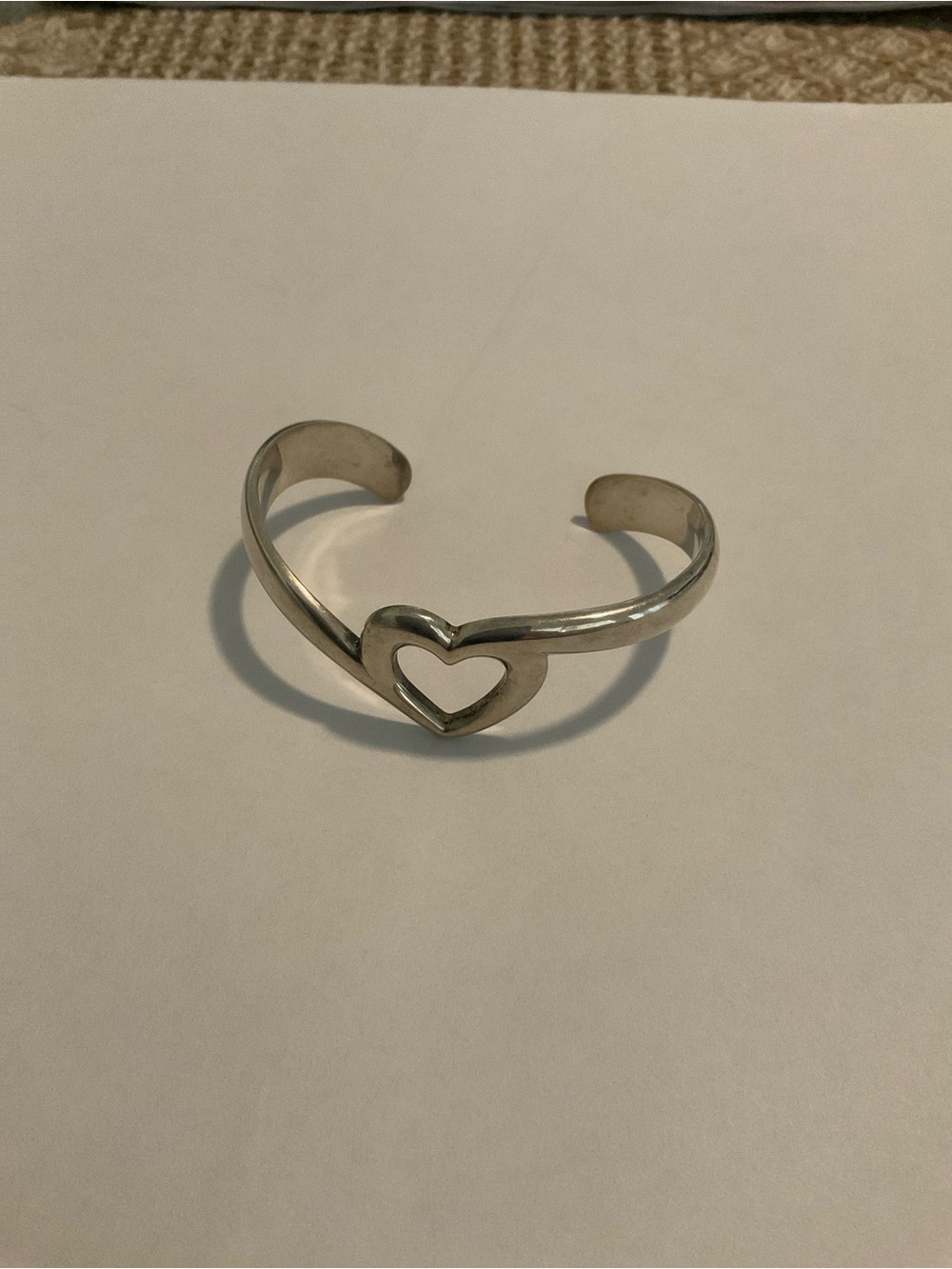 Retired James Avery heart cuff bracelet